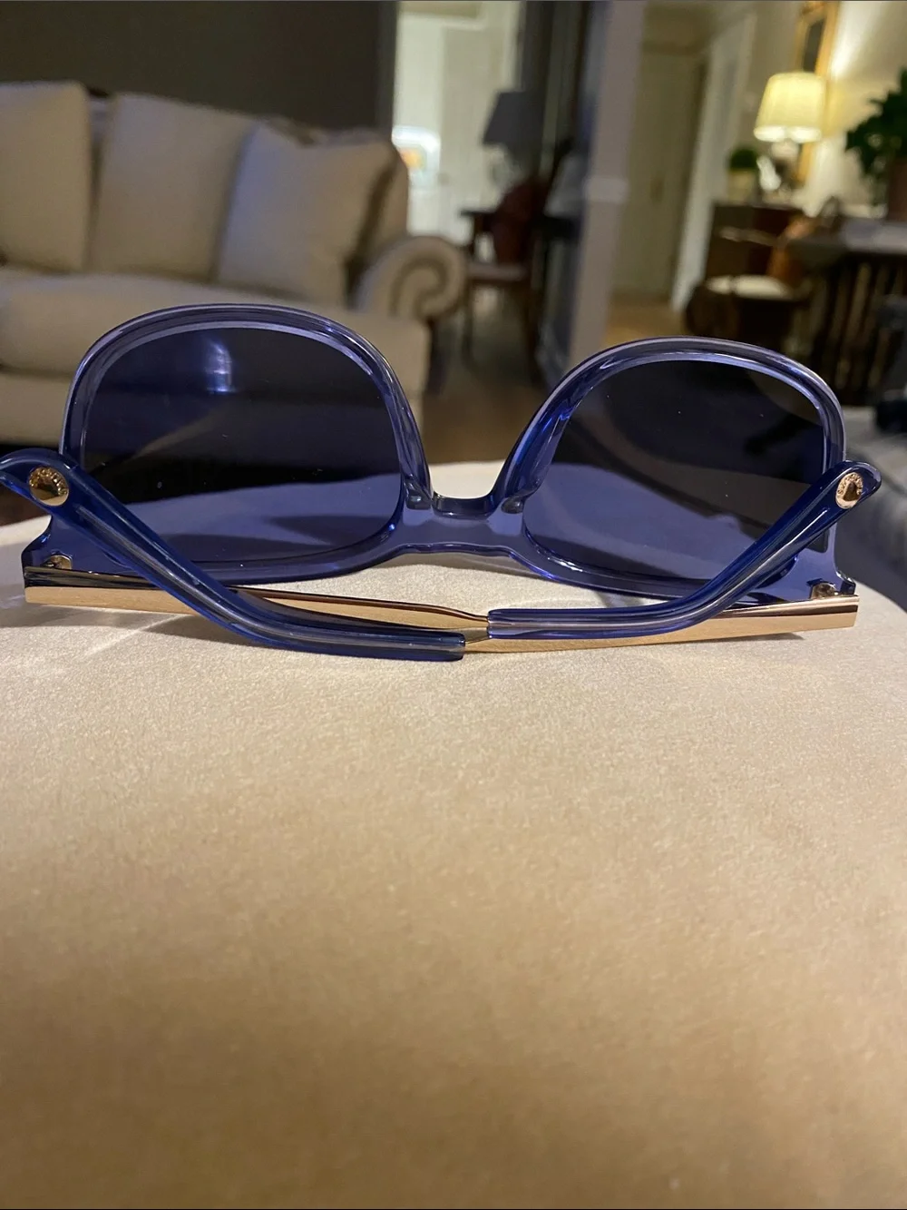 Talbots Blue Sunglasses with Red Case - Picture 4 of 11